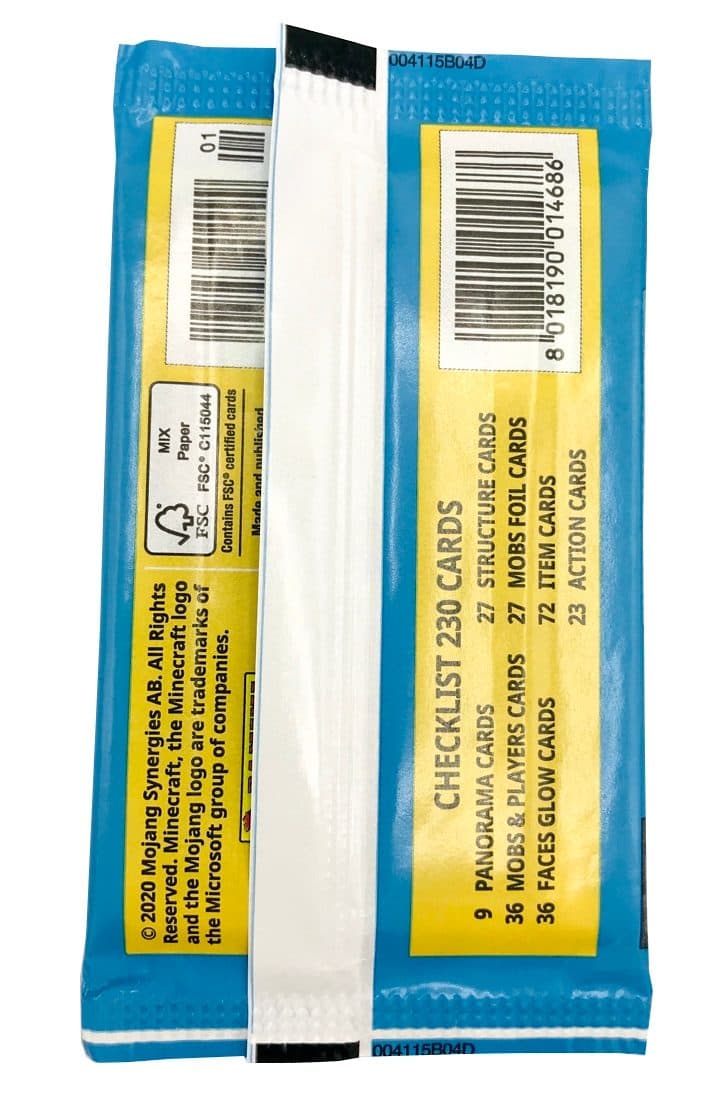 Minecraft Trading Cards - Box mit 18 Tüten