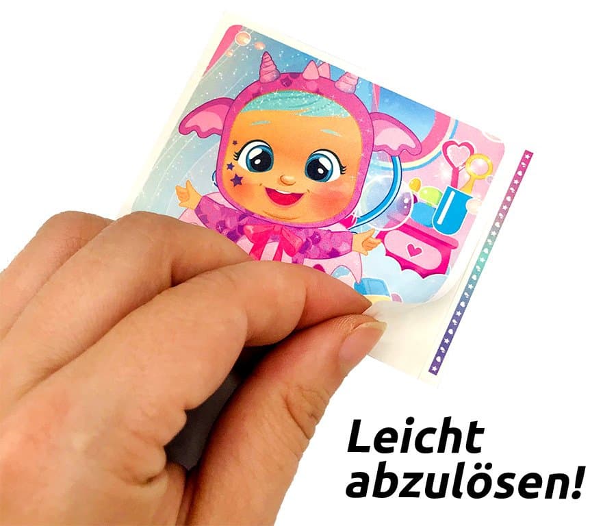 Cry Babies Stickerkollektion - Box mit 36 Tüten