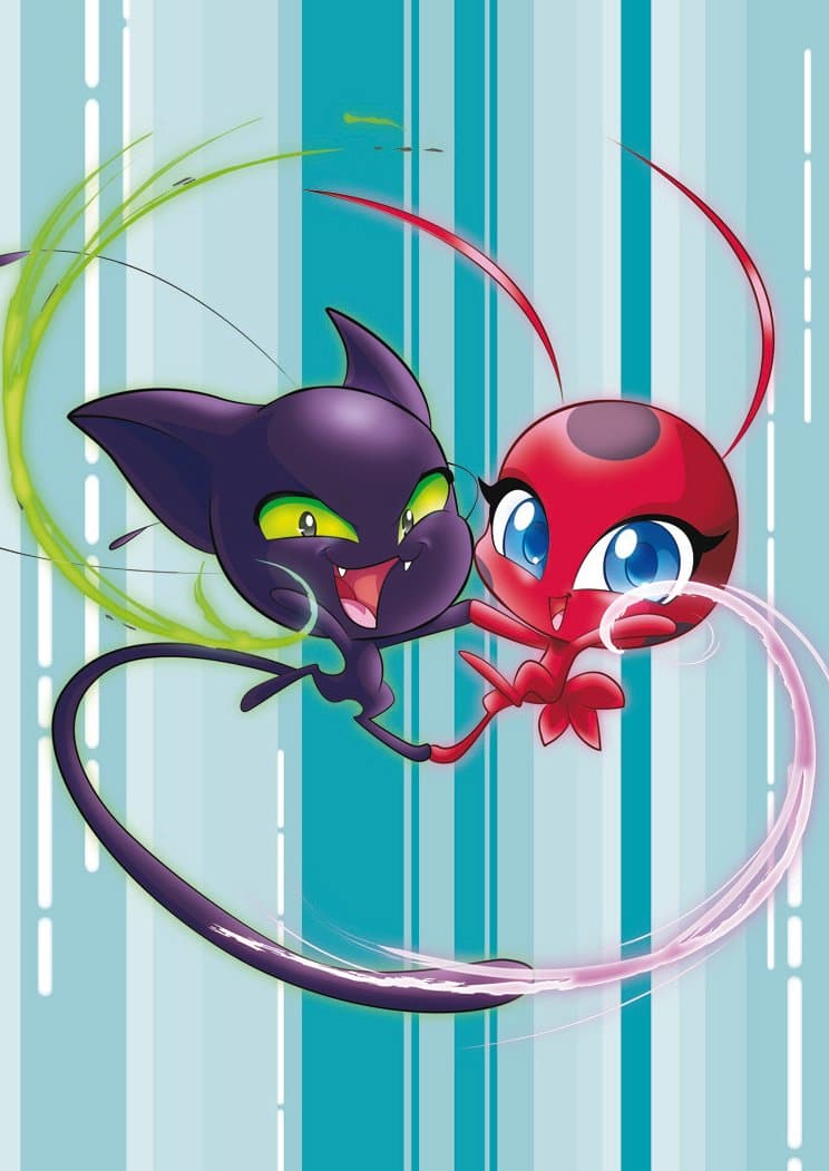 Miraculous Sticker & Cards ''Superhelden erobern die Welt'' - Box mit 36 Tüten