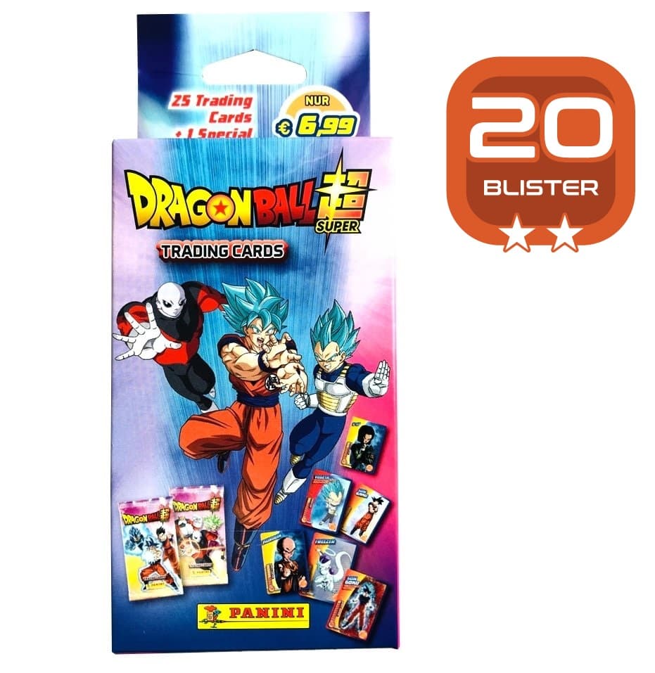 Dragon Ball Super Trading Cards - Set mit 20 Blistern 
