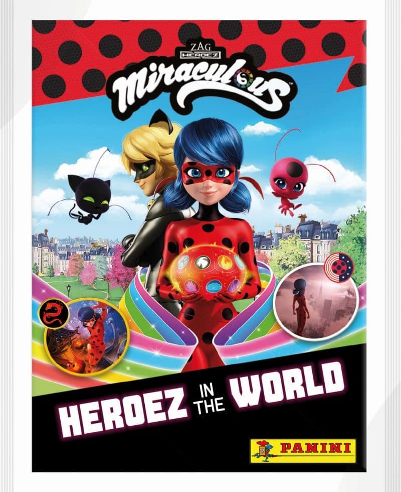 Miraculous Sticker & Cards "Superhelden erobern die Welt" - Set mit 30 Blistern