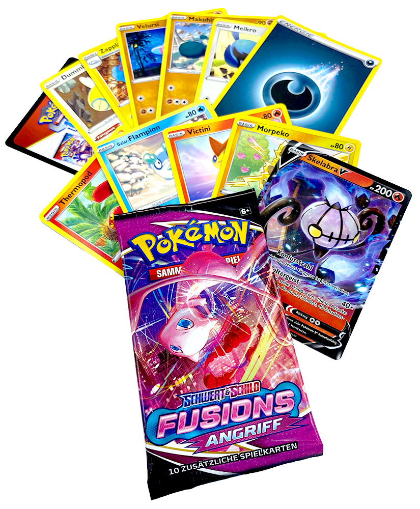 Pokémon Booster "Schwert & Schild - Fusions Angriff" - Display mit 18 Boostern