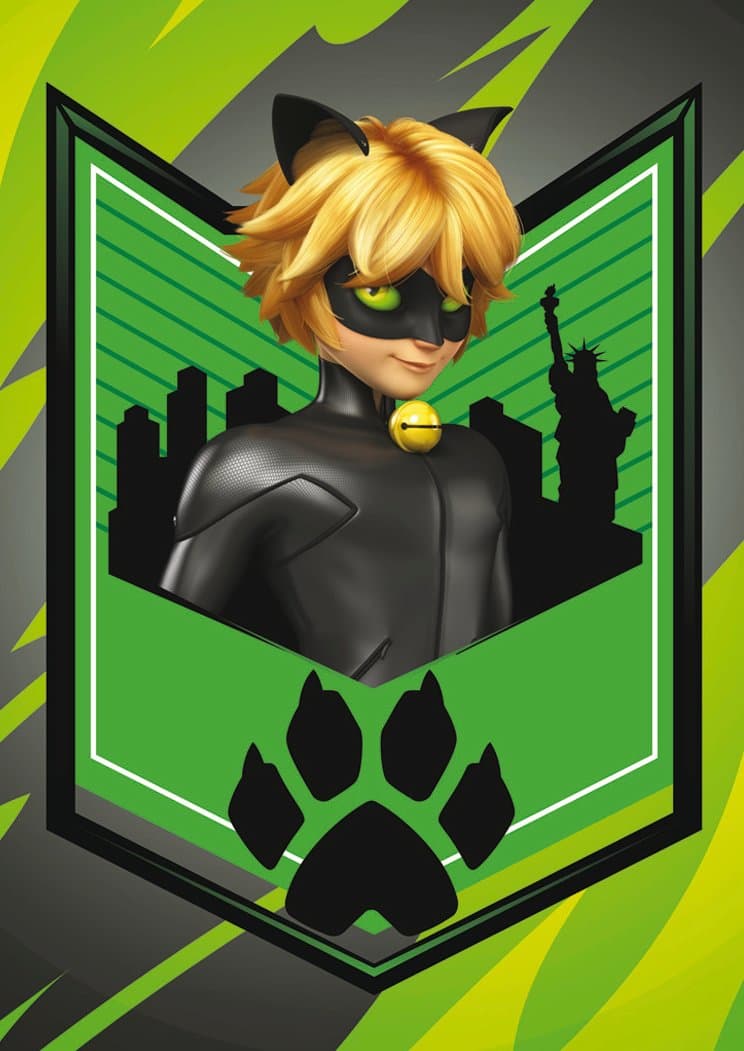 Miraculous Sticker & Cards ''Superhelden erobern die Welt'' - Box mit 36 Tüten