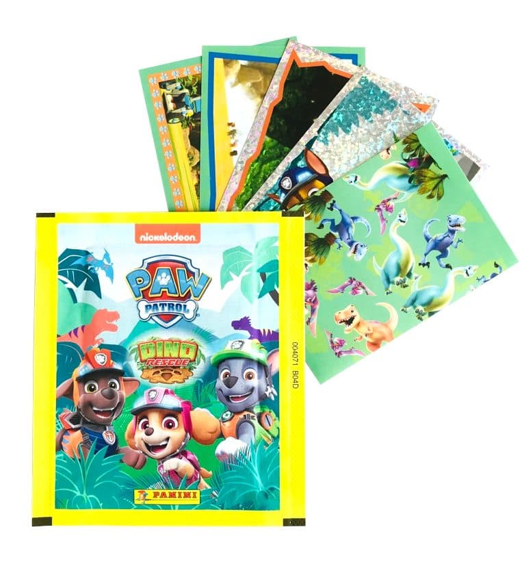 Paw Patrol Stickerkollektion "Dino Rescue" - Set mit 20 Blistern