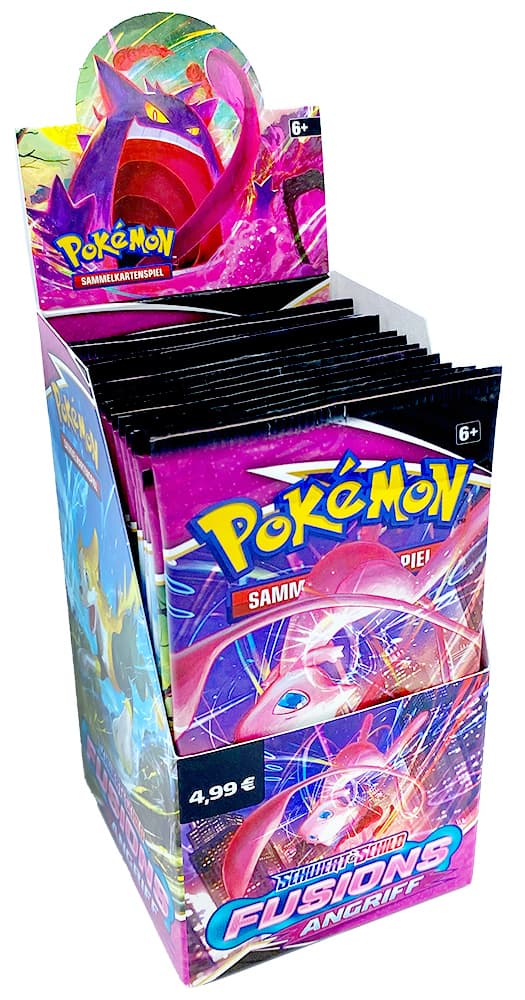 Pokémon Booster "Schwert & Schild - Fusions Angriff" - Display mit 18 Boostern