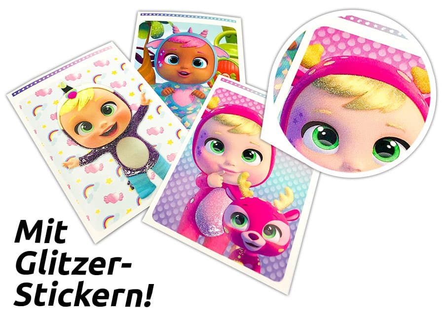 Cry Babies Stickerkollektion - Box mit 36 Tüten