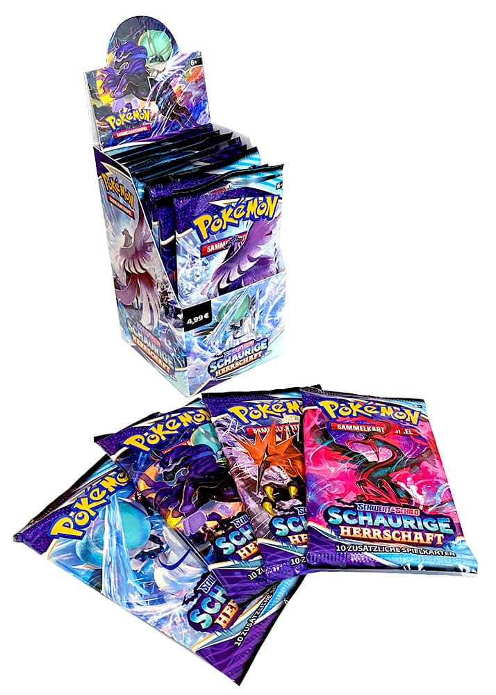 Pokémon Booster "Schwert & Schild - Schaurige Herrschaft" -  Display mit 18 Boostern