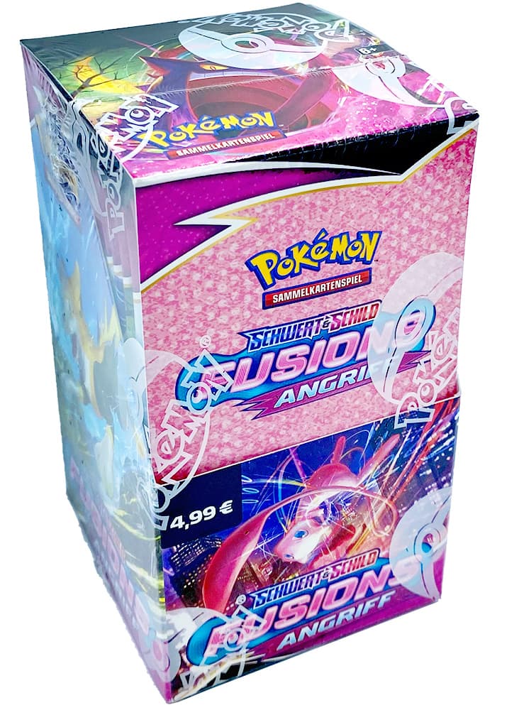 Pokémon Booster "Schwert & Schild - Fusions Angriff" - Display mit 18 Boostern